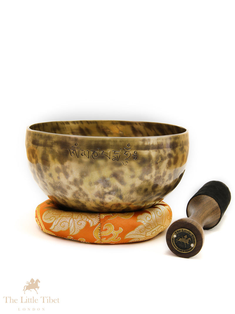 Full Moon Tibetan Singing Bowl – Solar Plexus Chakra Healing Bowl (Note G)-FM273