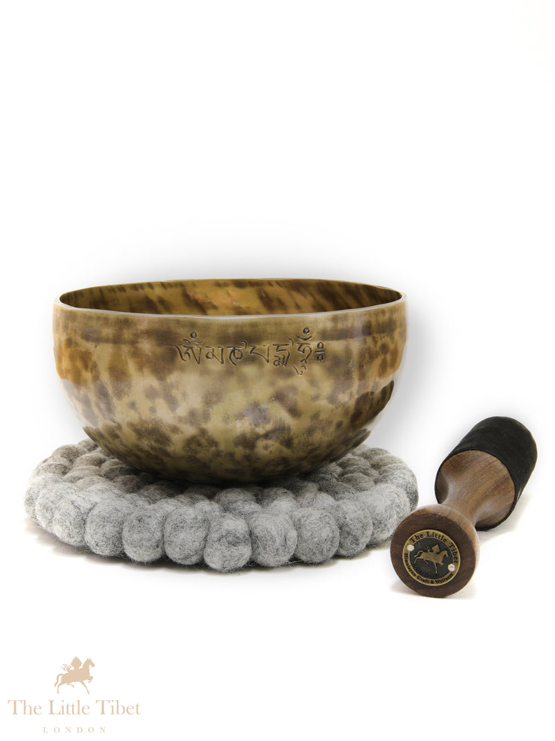 Full Moon Tibetan Singing Bowl – Solar Plexus Chakra Healing Bowl (Note G)-FM273