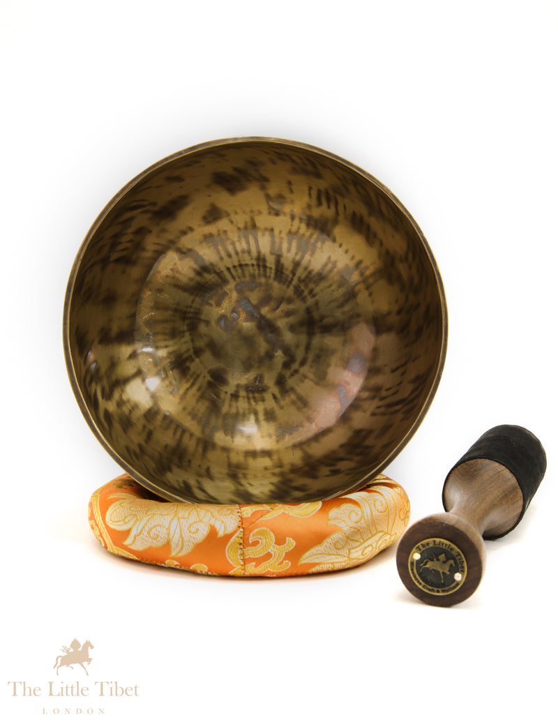 Full Moon Tibetan Singing Bowl – Solar Plexus Chakra Healing Bowl (Note G)-FM273