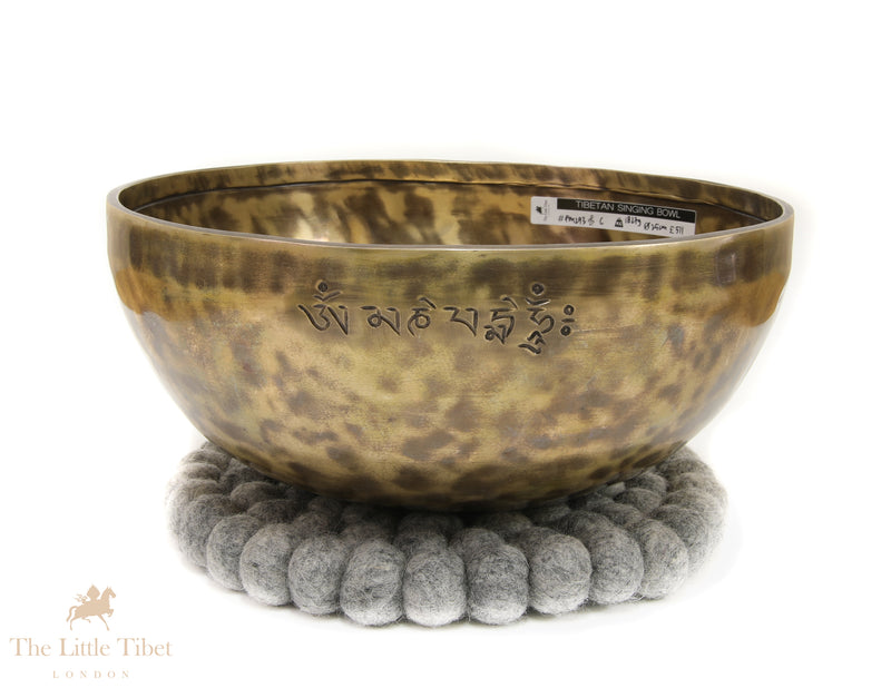 Full Moon Tibetan Singing Bowl – Solar Plexus Chakra Healing Bowl (Note G)-FM273
