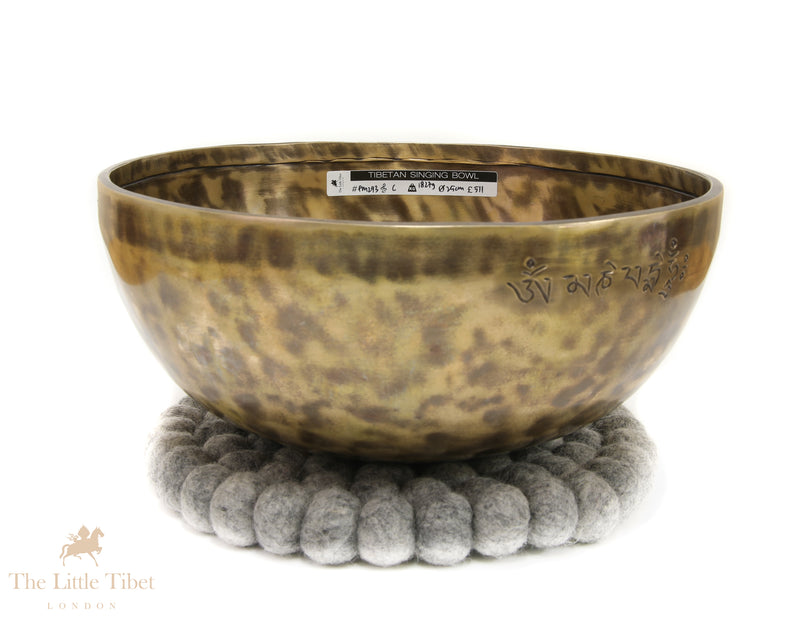 Full Moon Tibetan Singing Bowl – Sacral Chakra Healing Bowl (Note C)