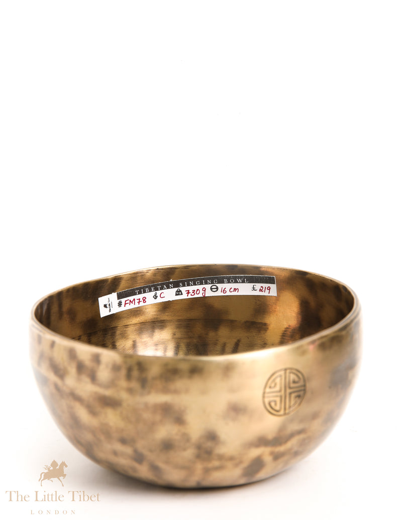 Harness Lunar Energy: Full Moon Tibetan Singing Bowl for Tranquil Vibrations - FM78