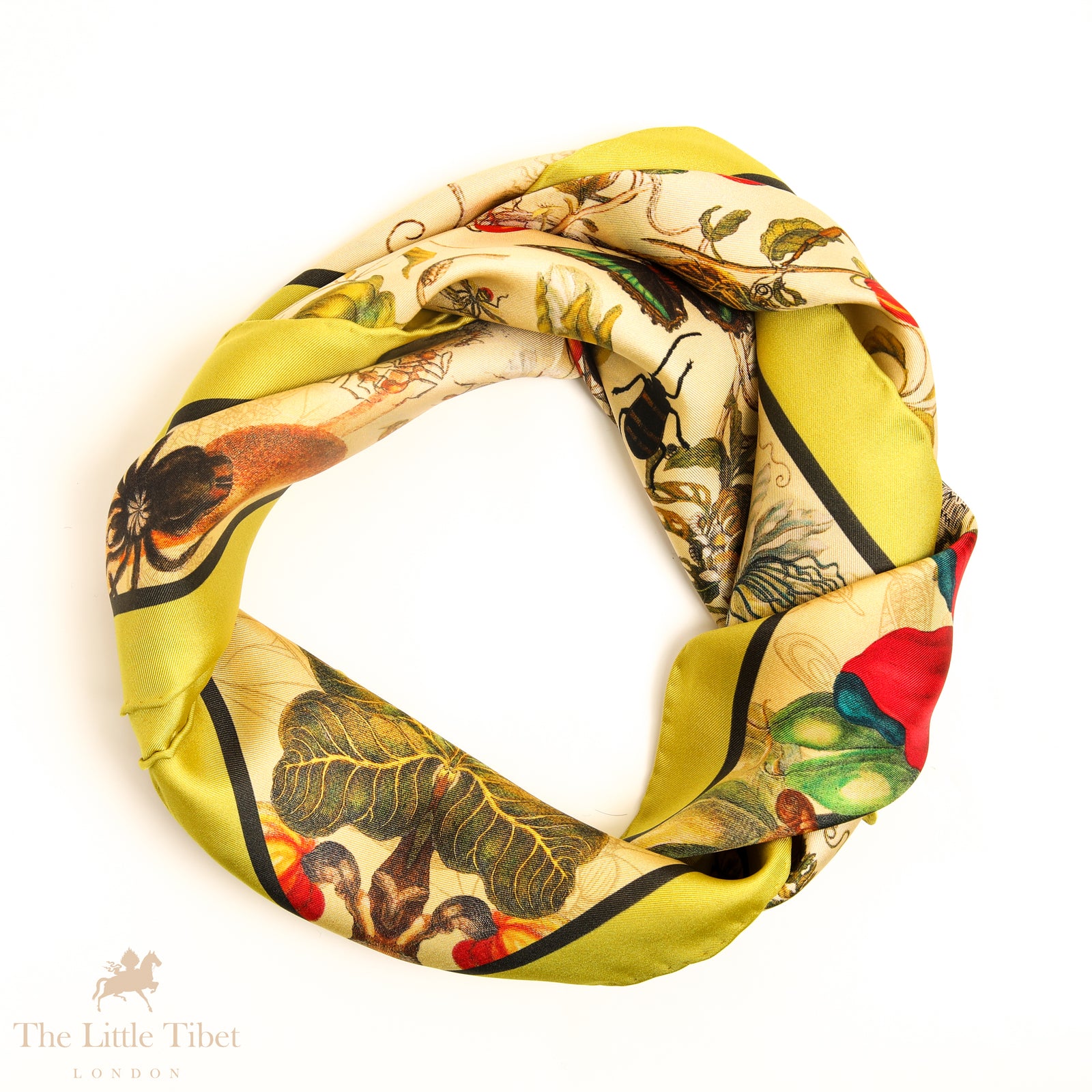 The Enchanting Silk Scarf | Pure Silk Square Scarf of Infinity