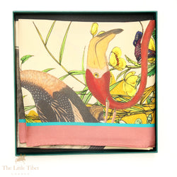 Eternal Love and Nature: Sea Birds Silk Scarf