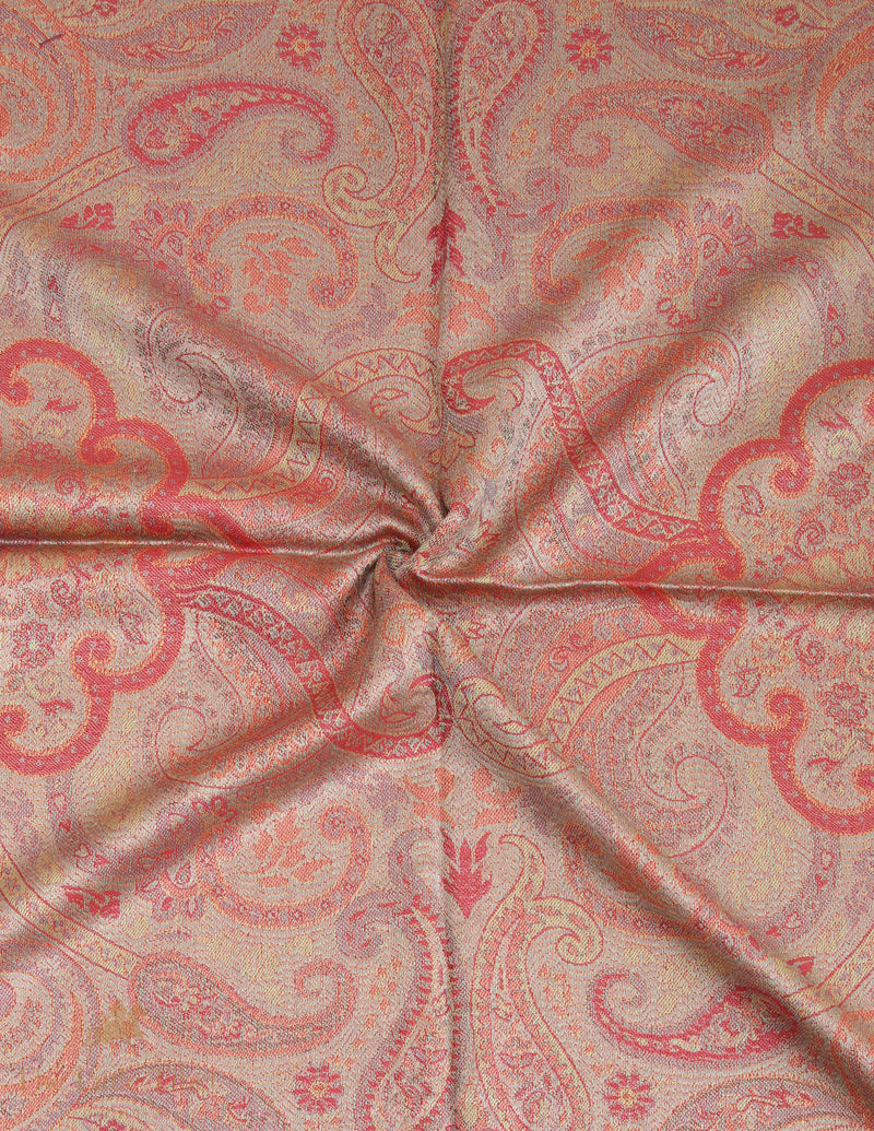Crimson Elegance Himalayan Silk Shawl – Handwoven Luxury Wrap