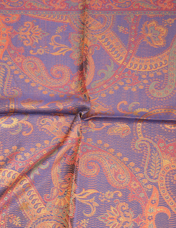 Twilight Ember Himalayan Silk Shawl – Handwoven Luxury Wrap