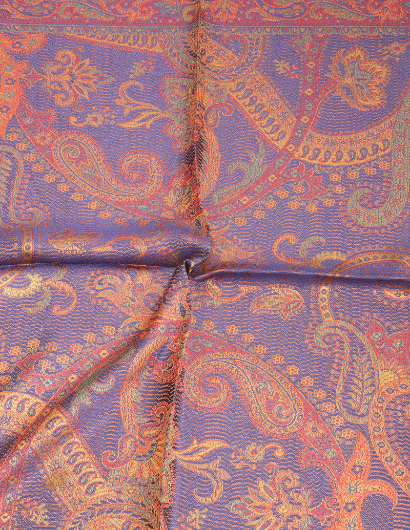 Twilight Ember Himalayan Silk Shawl – Handwoven Luxury Wrap