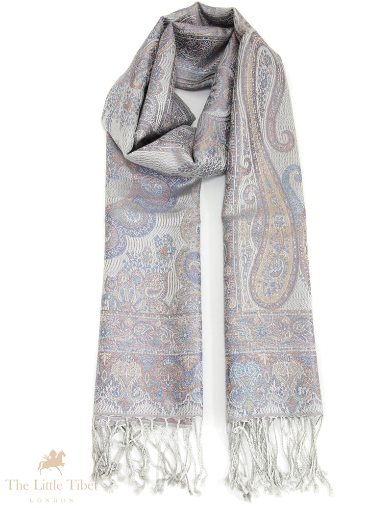 Moonlit Whisper Himalayan Silk Shawl – Elegant Handwoven Wrap