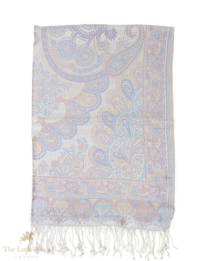 Moonlit Whisper Himalayan Silk Shawl – Elegant Handwoven Wrap