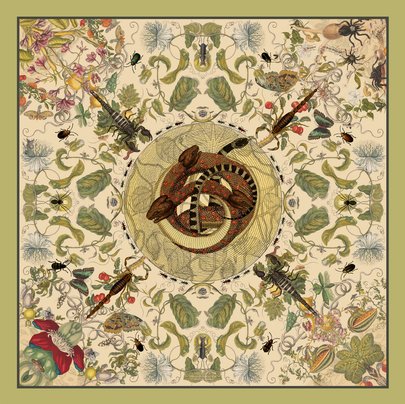 Exclusive Silk Georgette Scarf | 54cm Square Lightweight Edition