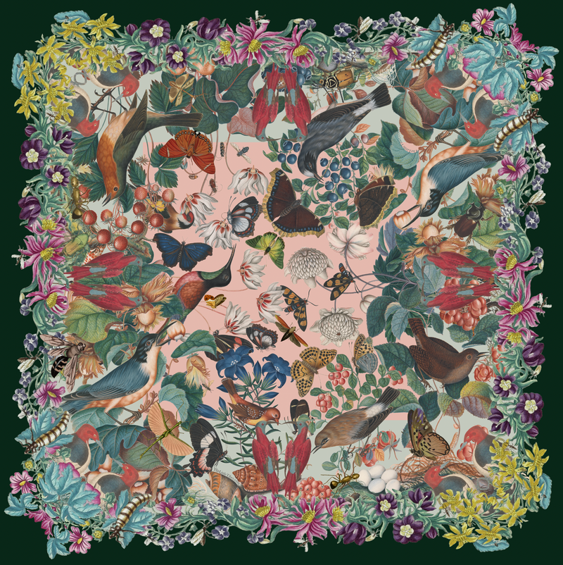 Exclusive Silk Georgette Scarf | 54cm Square Lightweight Edition