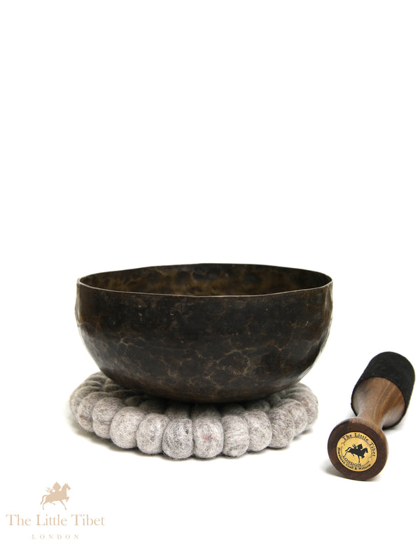 Antique Tibetan Singing Bowl | Handcrafted C Note Sacral Chakra Bowl - TB208