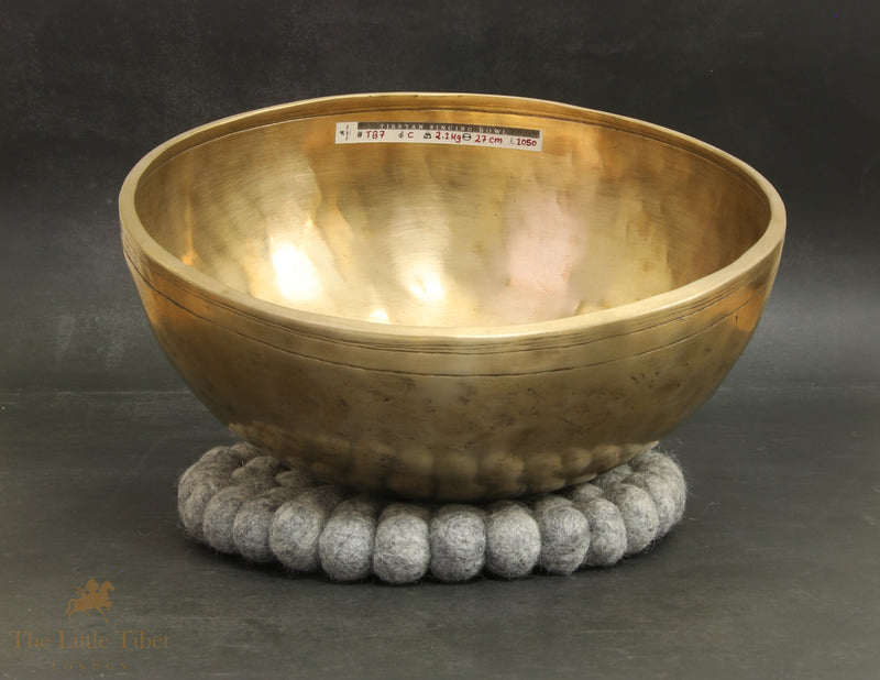 Antique Tibetan Singing Bowl – Rare Collectible, C Note, 27cm-TB7
