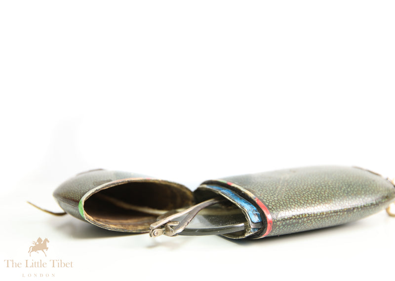 Antique Eyeglasses with Shagreen Case, Circa 1900