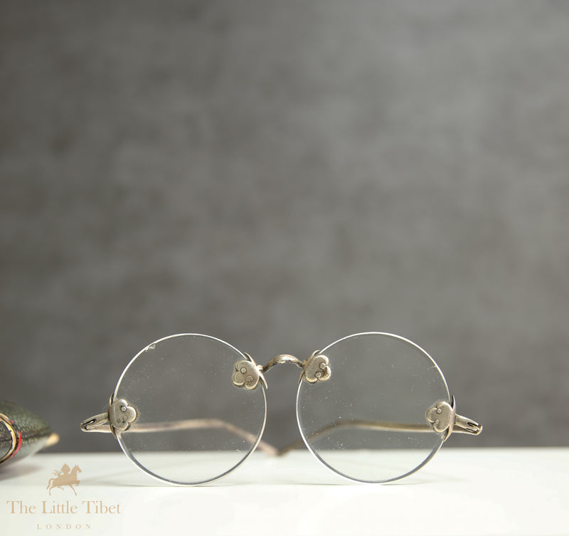 Antique Eyeglasses with Shagreen Case, Circa 1900