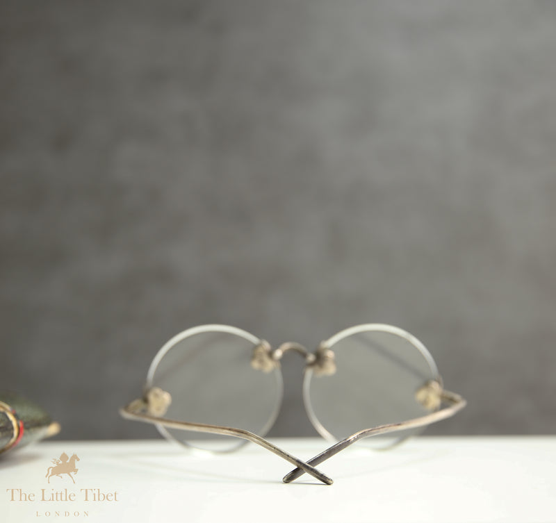 Antique Eyeglasses with Shagreen Case, Circa 1900