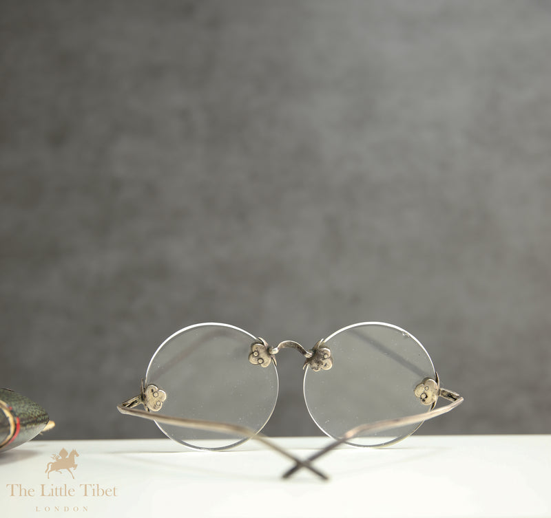 Antique Eyeglasses with Shagreen Case, Circa 1900