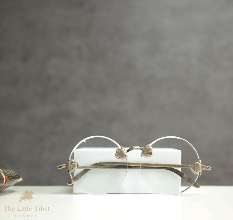 Antique Eyeglasses with Shagreen Case, Circa 1900