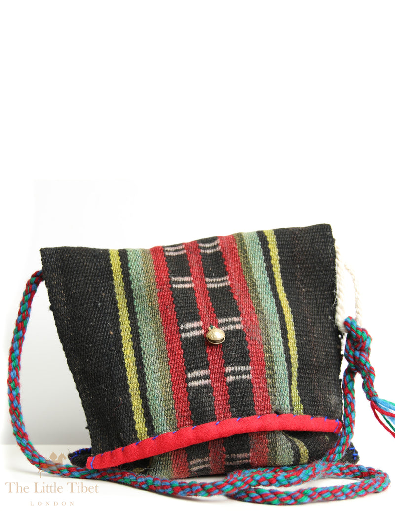 Echoes of the Tibet: Handwoven Tibetan Yak Wool Bag