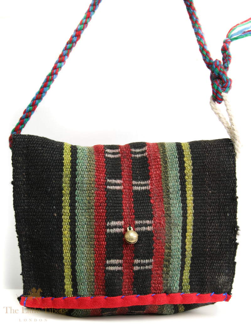 Echoes of the Tibet: Handwoven Tibetan Yak Wool Bag