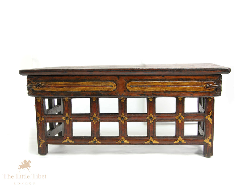 Antique Folding Tibetan Prayer Table from the 17th/18th Century