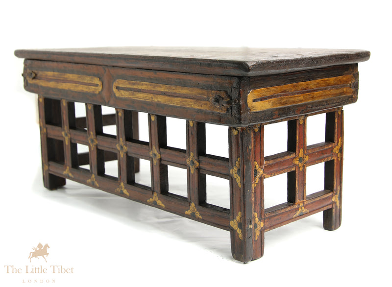 Antique Folding Tibetan Prayer Table from the 17th/18th Century