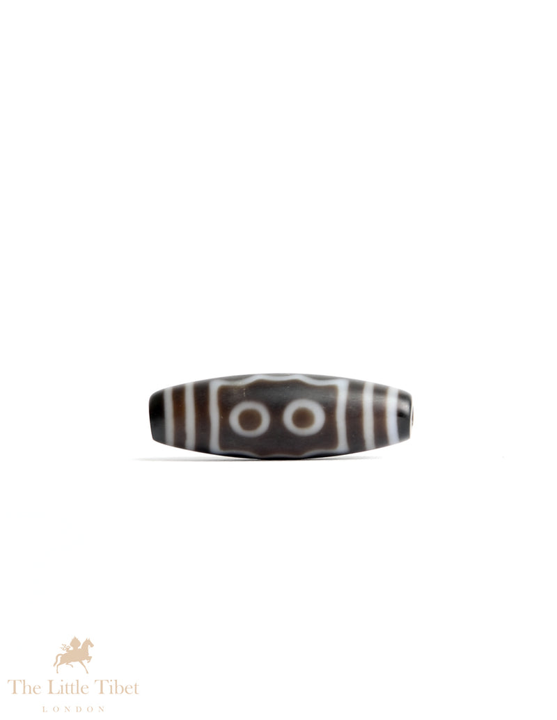 Tibetan Dzi Bead, deep colour