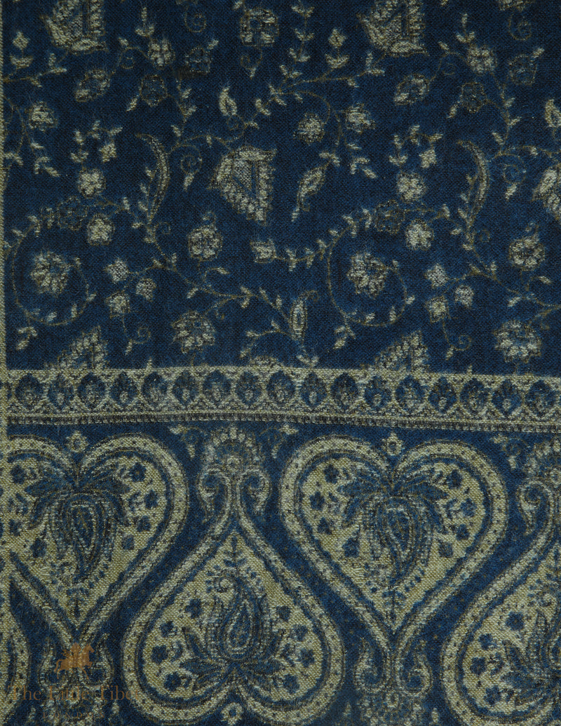 Callie Dark Blue Tibet Shawl - TS9B