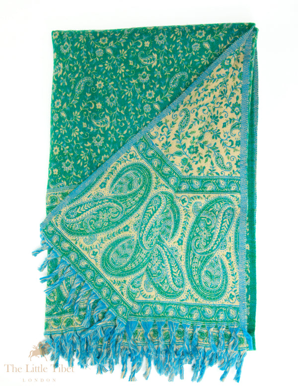 Ashley Green Tibet Shawl - TS9D