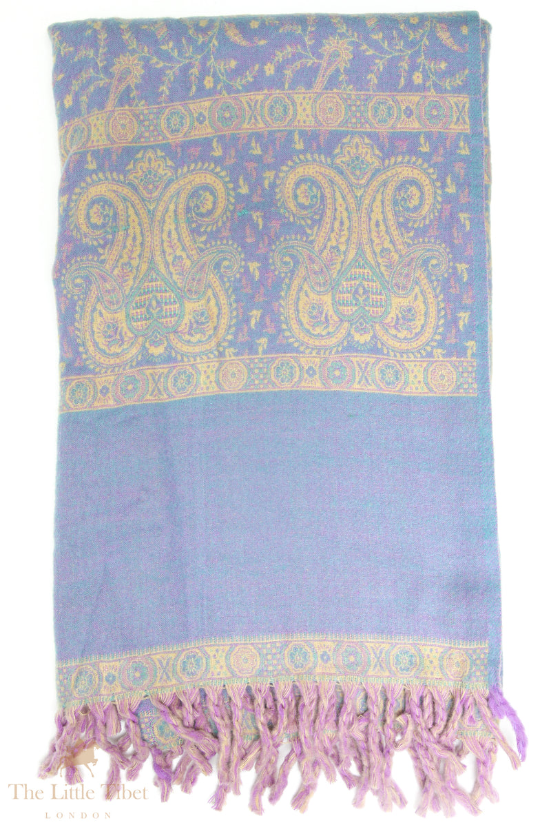 Viola Polo Blue Tibet Shawl - TS9F