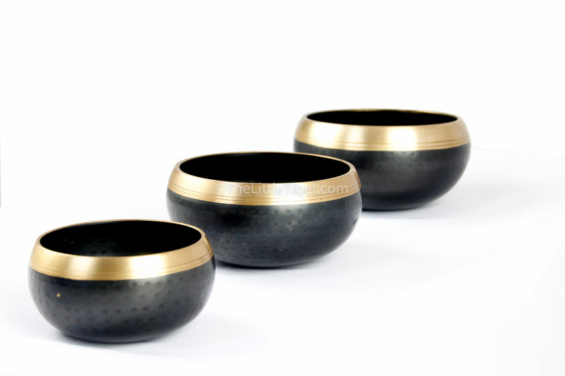 Bowls in Black - Tibetan Singing Bowl
