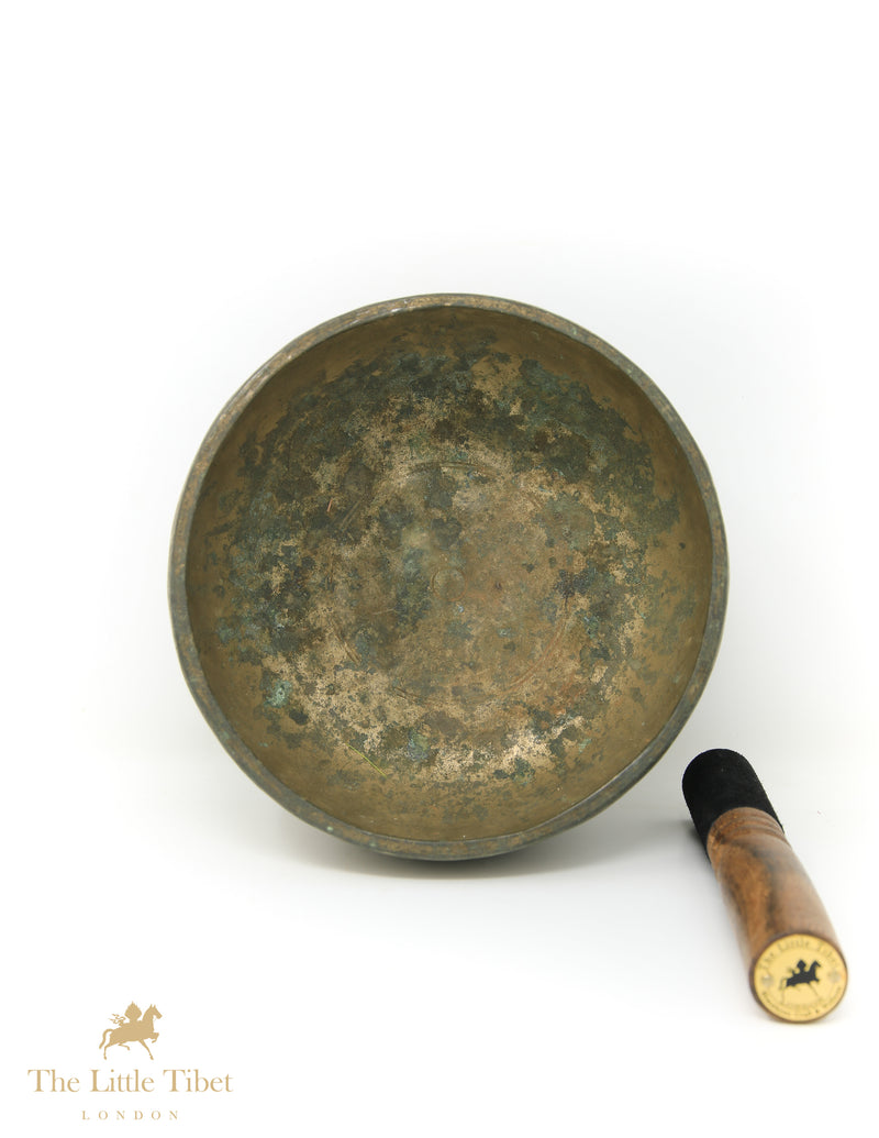 Antique Tibetan Singing Bowl-Healing Bowl-Himalayan Bowl for Meditation-ATQ33 - The Little Tibet