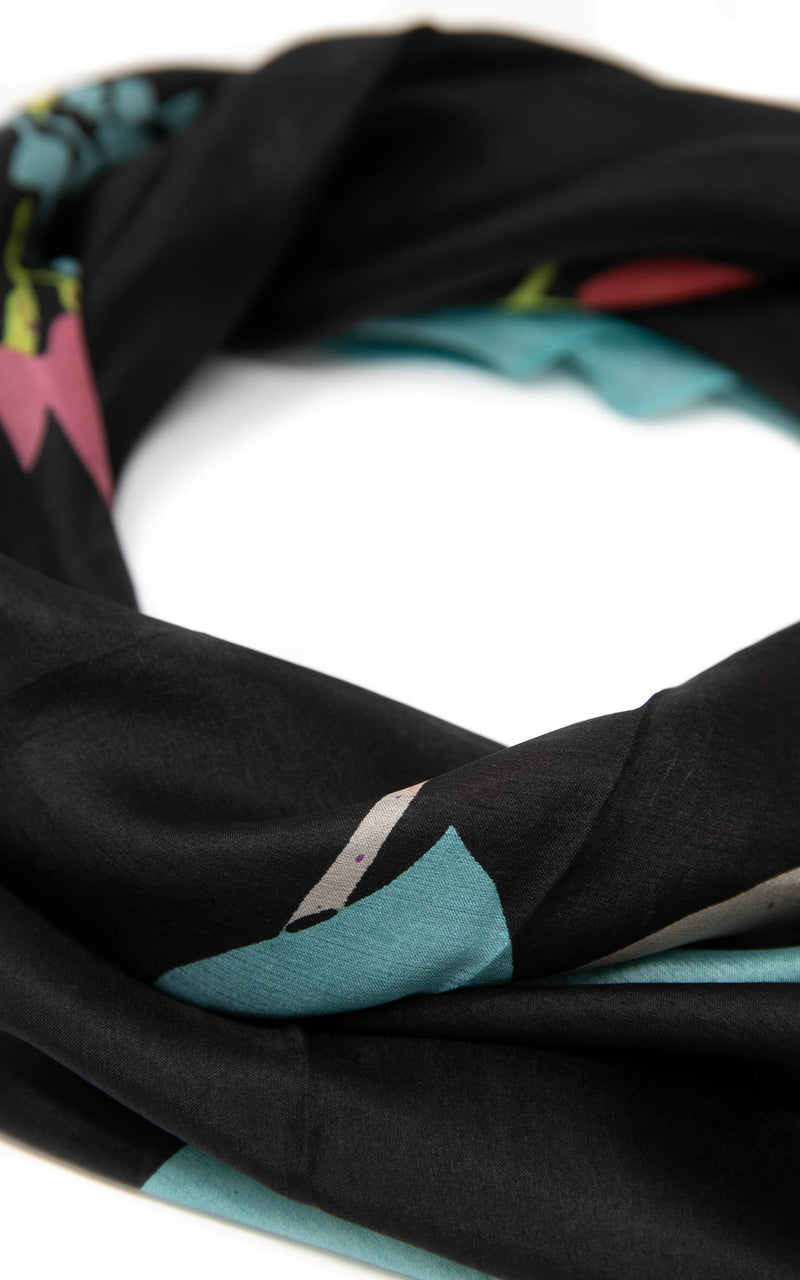 Victoria square silk scarf-SQ203. The Little Tibet