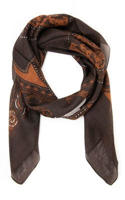 Ethel square silk scarf -SQ2011, The Little Tibet