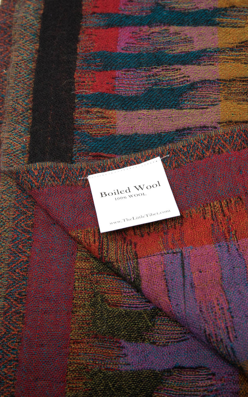 Horizon Boiled Wool Blanket-(BW114), The Little Tibet