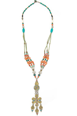 Kathleen Hand beaded Necklace, The Little Tibet