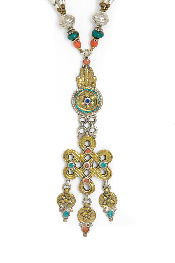 Kathleen Hand beaded Necklace, The Little Tibet