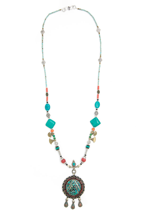 Rosie Beaded Long Necklace, The Little Tibet