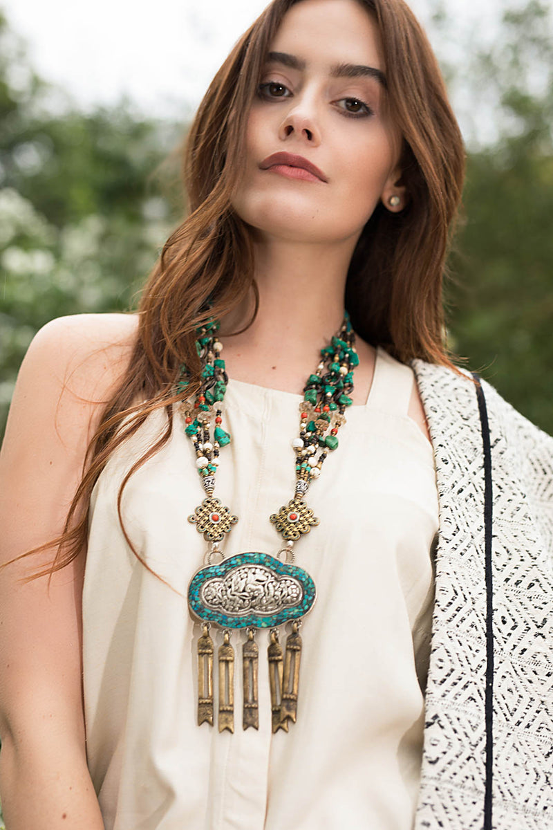 Gracelyn Turquoise Necklace, The Little Tibet