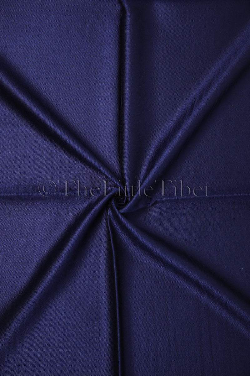 Harriet Navy Silk Scarf - TTM279 - The Little Tibet