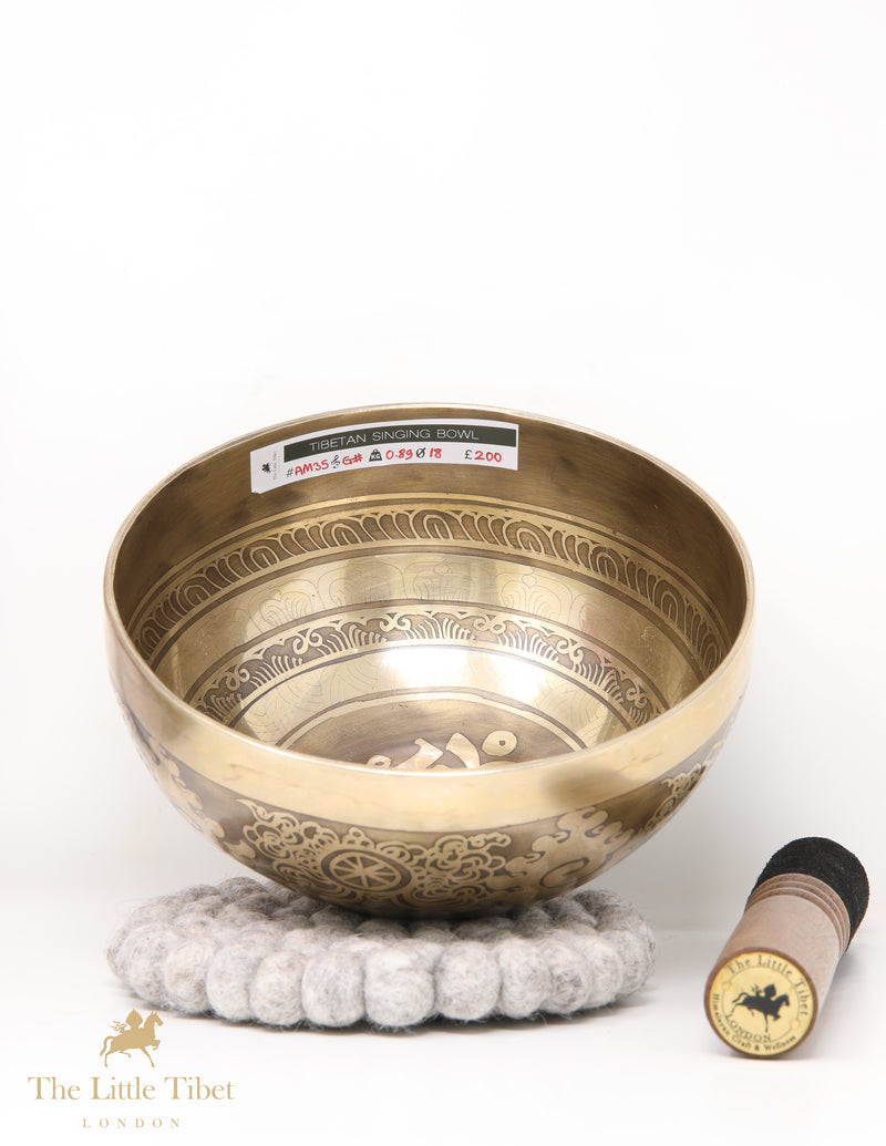 Sound Healing Om Tibetan Singing Bowl - AM35