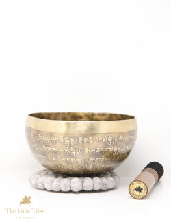 Om Tibetan Singing Bowl for Healing & Meditation - AM62