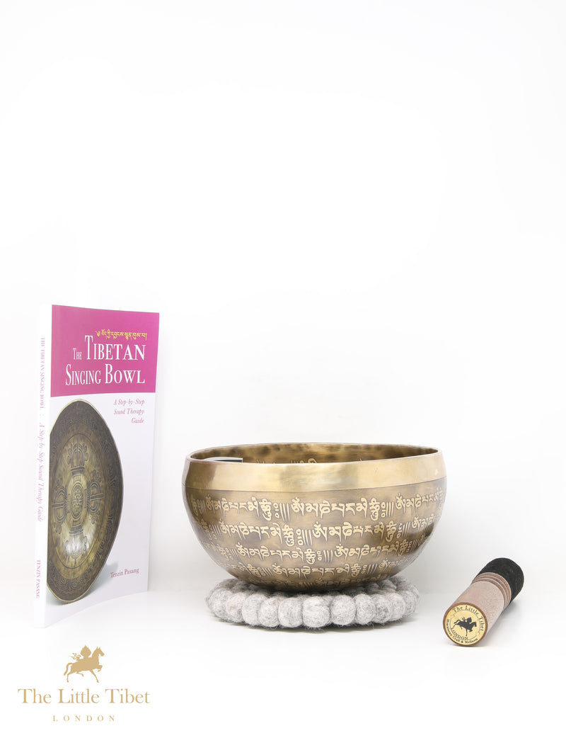 Om Tibetan Singing Bowl for Healing & Meditation - AM62