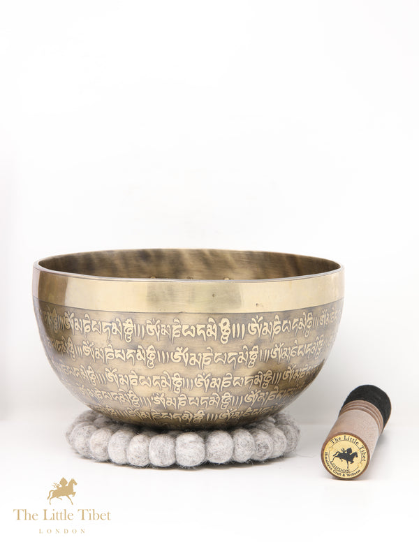 Tibetan Singing Bowl Flower of Life for Meditation - AM71