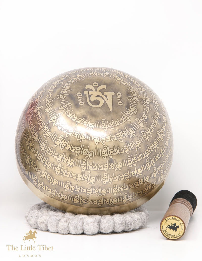 Tibetan Singing Bowl Flower of Life for Meditation - AM71