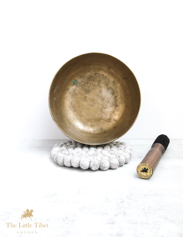 Antique Tibetan Singing Bowl for Stress Relief - B72