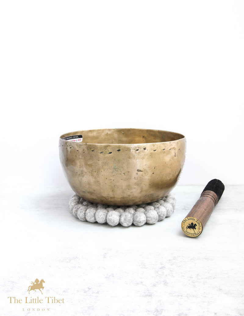 Antique Tibetan Singing Bowl for Stress Relief - B72