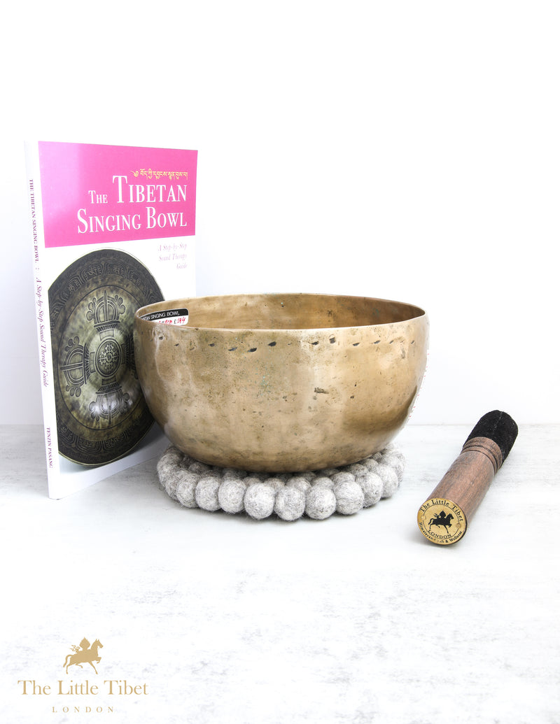 Antique Tibetan Singing Bowl for Stress Relief - B72