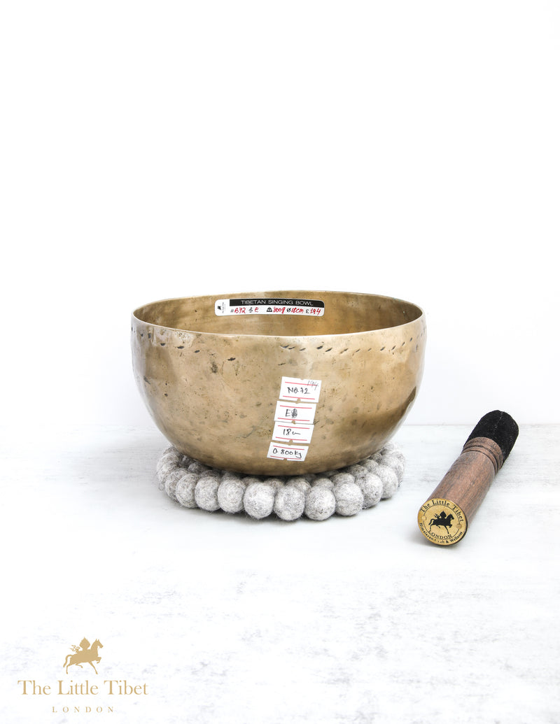 Antique Tibetan Singing Bowl for Stress Relief - B72