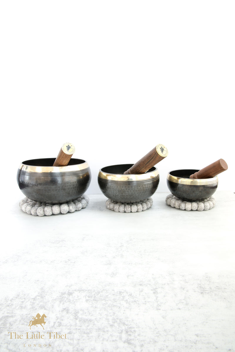 Bowls in Black - Tibetan Singing Bowl